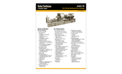 Mars 90 Gas Turbine Mechanical Drive Package - Data Sheet