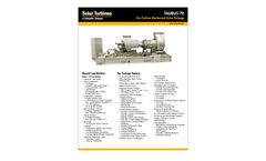 Taurus 70 Gas Turbine Mechanical Drive Package - Data Sheet
