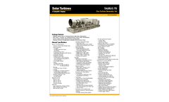 Taurus 70 Gas Turbine Generator Set - Data Sheet