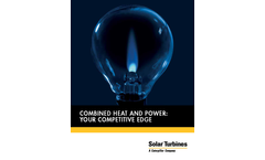 Cogeneration & Combined Heat and Power (CHP) - Brochure