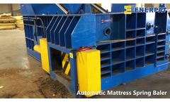 Happy Customer Series: ENERPAT Metal Baler Pressing Mattress Springs in USA - Video
