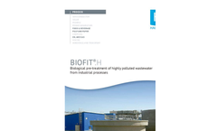 BIOFIT®.H - Biological pre-treatment of highly polluted wastewater from industrial processes