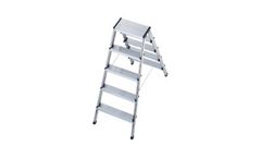 Hailo - Model 8655-001 - Aluminium Double-Sided Safety Ladder - Safe on both sides