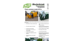 Meulenbroek - Model KPC 11 L - Press Container Waste Compactors Brochure