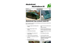 Meulenbroek - Model KPC 8L - Press Container Waste Compactors Brochure