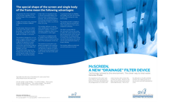 McScreen - Drainage Filter Device Brochure