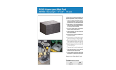 PIG - Model MAT203 - Absorbent Mat Pad - Brochure