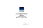 Aqua Designer - Version 9.1 - Software for Design of Wastewater Treatment Plants - Manual