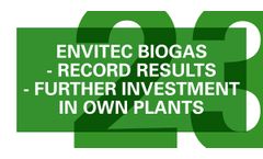 EnviTec Biogas closes FY 2023 with record results and makes further investments to expand Own Plant Operation