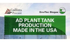 EnviTec Biogas Accelerates US Tank Production Capabilities