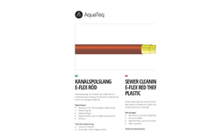 Model E-Flex RED - Thermoplastic Sewer Cleaning Hose- Brochure