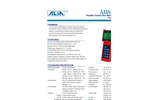 Alia Portable Transit-time Ultrasonic Flowmeter AUF610 liquid measurement,transmitter 