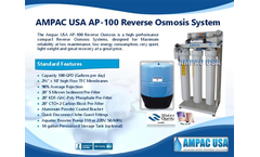 AMPAC USA AP-100 Commercial Reverse Osmosis System - Brochure