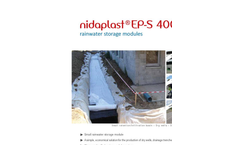 Nidaplast - Model EP-S - Rainwater Storage Modules Brochure