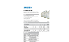 Model PE-BG - Below Ground HDPE Water Storage Tanks Brochure