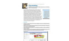 Clean Building Product Sheet