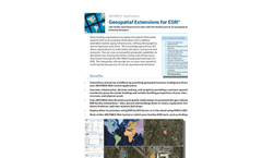 Geospatial Extensions for ESRI Product Sheet