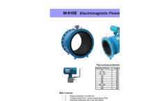 Model M910E - Low-Cost Electromagnetic Flow Meter Brochure
