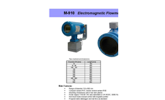 Model M910 - Electromagnetic Flow Meter Brochure