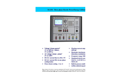Model M133C - Three Phase Power & Energy Calibrator Brochure