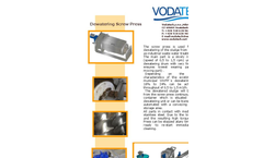Vodatech - Sludge Dewatering Screw Presses - Brochure