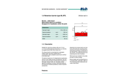 Blobel - Type BL/BTL - Retention Barrier - - Brochure