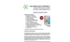 F&J - Model GAS-EDL-300W - Elite Digital Light (EDL) Global Air Sampling System (100 - 120 VAC) - Brochure