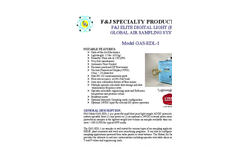 F&J - Model GAS-EDL-1 - Elite Digital Light (EDL) Global Air Sampling System (100 - 120 VAC) - Brochure
