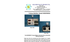 F&J - Model MRB500H3E - Tritium Bubbler - Brochure