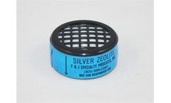 F&J - Model FJ434164 - Lapel Silver Zeolite Adsorbent Cartridge