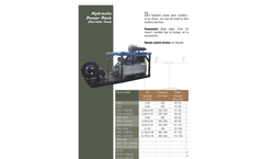 Hydraulic Power Pack (Variable Flow) Brochure