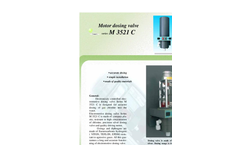 Series M 3521 C - Motor Dosing Valve Brochure