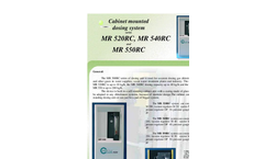Model Series MR 520RC, MR 540RC and MR 550RC - Cabinet Mounted Dosing System Brochure