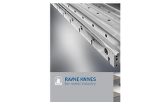 Ravne - Straight Knives for Metal Industry - Brochure