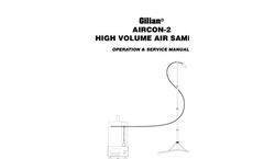 Gilian - Model AirCon-2 - Air Sampling Pump for Area Sampling Applications - Manual