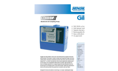 Gilian - Model BDX-II - Personal Air Sampling Pump (500 - 3,000 cc/min) - Datasheet