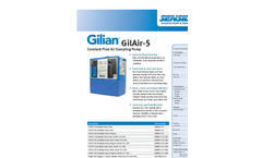 GilAir - Model 5 - Air Sampling Pumps - Datasheet