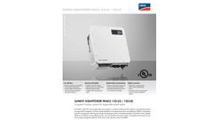 Sunny Highpower - Model PEAK3 - Solar String Inverter- Brochure