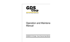 Gasmax - Model CX - Single / Dual Channel Gas Monitor - Manual