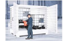 DENIOS - Model L258200W - Chemical Storage Locker - 2 IBC - High Version