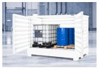 DENIOS - Model L258100W - Chemical Storage Locker - 2 IBC or 8 drums Capacity