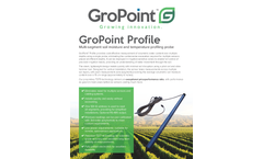 GroPoint Profile - Multi-Segment Soil Moisture and Temperature Profiling Probe - Datasheet