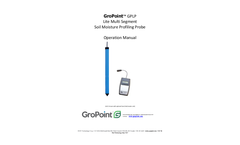 GroPoint GPLP Lite Multi Segment Soil Moisture Profiling Probe - Operation Manual