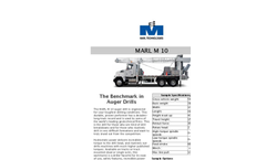 MARL - Model M 10 - Truck Mounted Auger Drills - Brochure