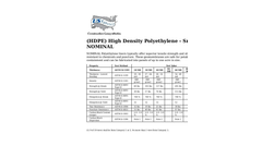 NOMINAL - High Density Polyethylene - Smooth Geomembrane Liners (HDPE) Brochure