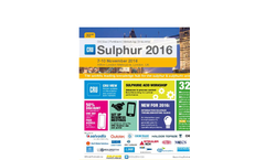Sulphur 2016 International Conference & Exhibition - Brochure