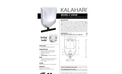 KALAHARI - Model 2003B - High Performance Composite Urinal (HPC) Specifications Brochure