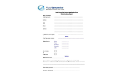 Scale Prevention System Application Form Print-Out