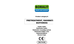 Catalogue - serie A: Pretreatment, Rainwater & Buffering