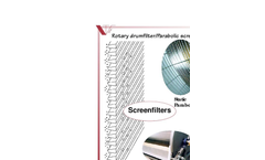 Rotary Drumfilter/Parabolic Screens Brochure